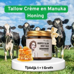 tallow opklopte balm met manuka honing 113 gram