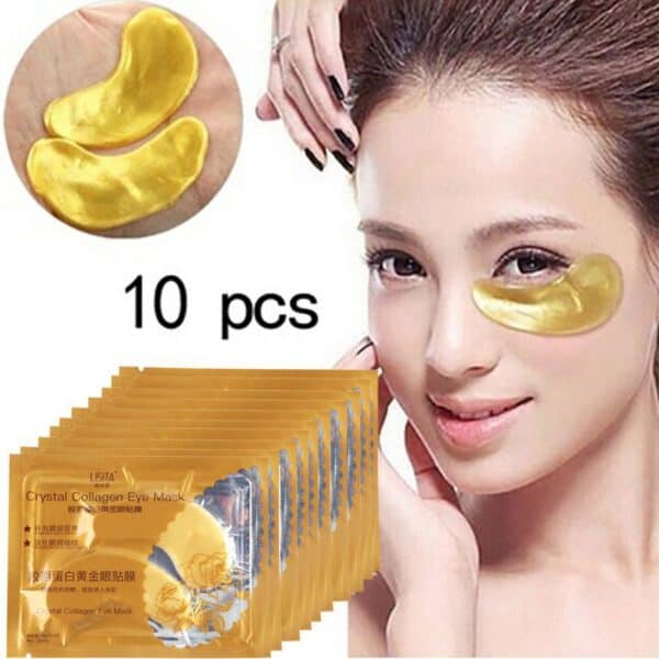 crystal collageen eye patches - collageen oogpads - oogmasker - op model